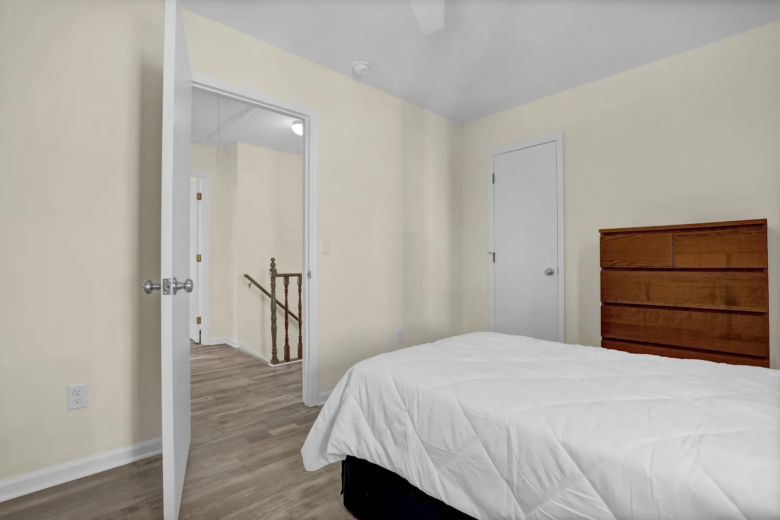 Bedroom with two beds, great for kids